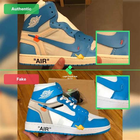 nike air jordan 1 x off white real vs fake|jordan 1 unc off white.